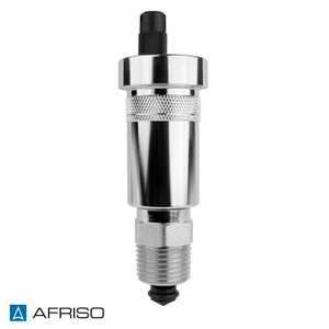 Воздухоотводчик автоматический AFRISO PrimoVent G3/8" с Aquastop + отсечной клапан 1/2" | никель (7773561)