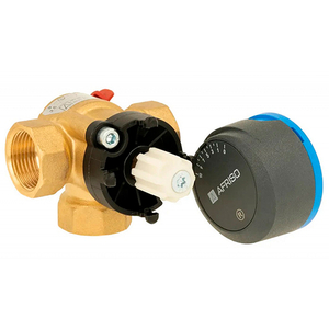 Триходовий змішувальний клапан Afriso ARV 387 Vario ProClick Rp 2" | DN 50 | Kvs 17-50 + електропривод ARM 323 (1338752)