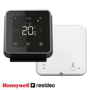 Програмований кімнатний термостат Resideo T6R бездротовий | чорний (Honeywell Y6H910RW4055)