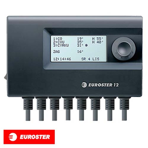 Термоконтроллер Euroster 12 с недельным программированием для 3 насосов отопления