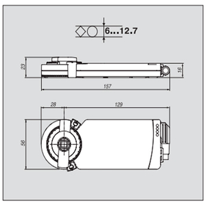 Belimo CM24-SR-R Електропривод повітряної заслінки (аналог., оберт. праворуч)