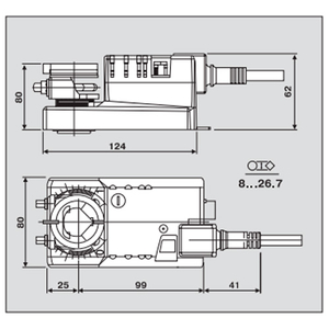 Belimo NM24AX NMA 000 101 004 Електропривод повітряної заслінки (прискорений хід)