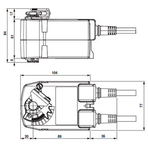 Belimo TF230-SR Електропривод повітряної заслонки (аналог. 0-10 В)