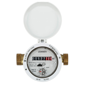 Счетчик холодной воды Zenner ETKD-M-CC Qn 4,0 Ду20 L=130 мм R160H/63V (сухоход)