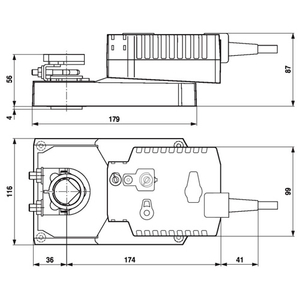 Belimo GK24A-MP Електропривод повітряної заслонки