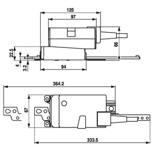 Belimo LH24A-MP200 Електропривод лінійної дії (хід 0-200 мм)
