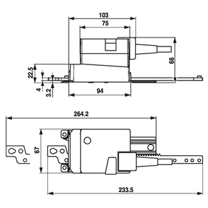 Belimo LH24A-SR100 Електропривод лінійної дії (хід 0-100 мм)