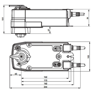 Belimo NRF24A-S2 Електропривод кульового клапана
