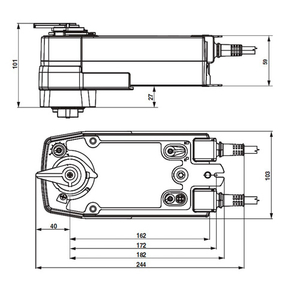 Belimo SRF24A-SZ Електропривод кульового клапана