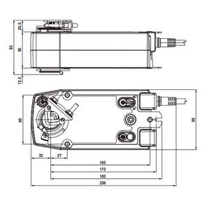 Belimo SF24A-MF Електропривод повітряної заслонки (програмований)