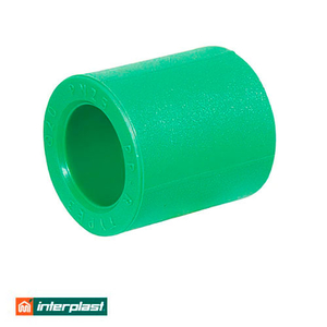 Муфта поліпропіленова 90 мм Interplast PPR Green PN30 (790020090)