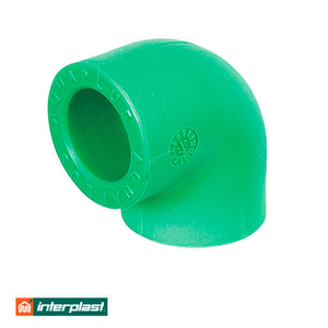 Коліно поліпропіленове 90° 90 мм Interplast PPR Green PN30 (790030090)