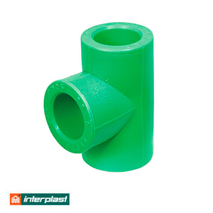 Трійник поліпропіленовий 90 мм Interplast PPR Green PN30 (790070090)