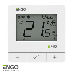 Терморегулятор для котла ENGO E40-230В ZigBee | білий (932312903)