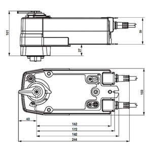 Belimo SRFA-S2-5 Электропривод для заслонок "баттерфляй"