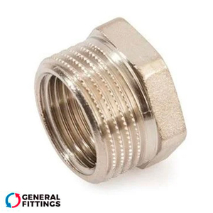 Футорка нікельована 1/2"х1/4" ВЗ General Fittings (260044N040200H)