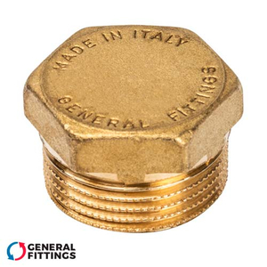 Фото Заглушка латунна General Fittings 3/4" ЗР (2600F4H050000A)