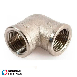 Колено латунное никелированное General Fittings 3/4" ВВ (270025N050500A)