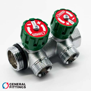 Колектор розподільчий General Fittings FLEXUS 90 | 2 виходи | 1"x3/4" (6300R8C1005V2A)