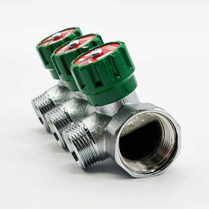 Колектор розподільчий General Fittings FLEXUS 90 | 3 виходи | 1"x3/4" (6300R8C1005V3A)