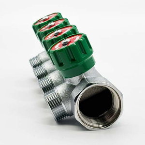 Колектор розподільчий General Fittings FLEXUS 90 | 4 виходи | 1"x3/4" (6300R8C1005V4A)