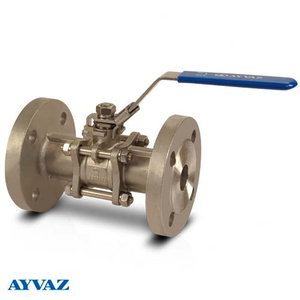 Кран кульовий фланцевий H/Ж Ayvaz V-3F, Dn100, Pn40, -25...+180°C (708142130100)