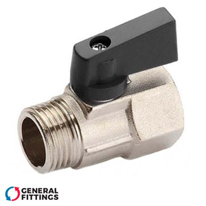 Кран шаровой мини General Fittings 1/2" (7800L2N040400A)