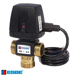 Трехходовой отводной клапан с электроприводом ESBE VZC162 Rp 1" | DN 25 | НР | Kvs 6,0 | с кабелем (43060800)