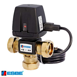 Трехходовой отводной клапан с электроприводом ESBE VZD161 Rp 3/4" | DN 20 | ВР | Kvs 6,0 | с кабелем (43080100)