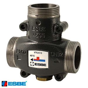 Термостатический смесительный клапан ESBE VTC512 | НР | Rp 1 1/2" | 60°C (51022200)