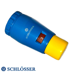 Термостатическая головка Schlösser MINI M30х1,5 | 8-30°С | желто-голубая (601100047.MIX01)