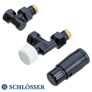 Комплект термостатический Schlösser Standard Mini GZ1/2 x GW1/2 аксиальный, термоголовка Mini M30x1.5 (602200126.RAL90051)