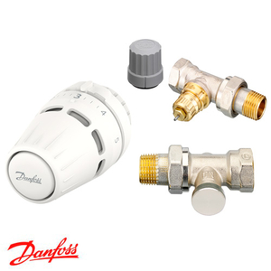 Радиаторный комплект Danfoss Regus RA + RA-FN + RLV-S прямой | 1/2" (015G5302)