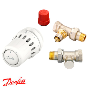 Радиаторный комплект Danfoss React RA + RA-N + RLV-S прямой | 1/2" (015G5348)