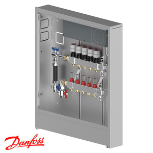 Распределительная станция регулировки теплого пола Danfoss UnoFloor Basic 5L, левое (088X3105)