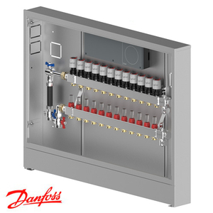 Распределительная станция регулировки теплого пола Danfoss UnoFloor Basic 12L, левое (088X3112)