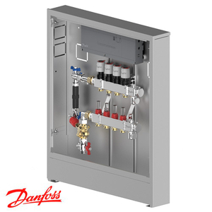 Распределительная станция регулировки теплого пола Danfoss UnoFloor Control 4L, левое (088X3644)