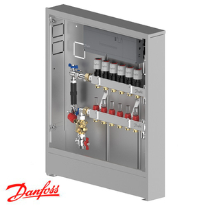 Распределительная станция регулировки теплого пола Danfoss UnoFloor Control 6L, левое (088X3646)