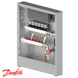 Распределительная станция регулировки теплого пола Danfoss UnoFloor Control 6R, правое (088X3666)