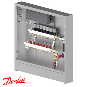 Изображение Распределительная станция регулировки теплого пола Danfoss UnoFloor Control 7R, правое (088X3667)