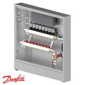 Изображение Распределительная станция регулировки теплого пола Danfoss UnoFloor Control 8R, правое (088X3668)