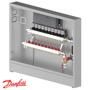 Изображение Распределительная станция регулировки теплого пола Danfoss UnoFloor Control 10R, правое (088X3670)