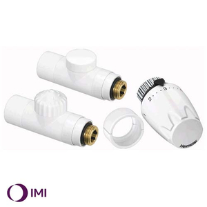 Фото Design-Edition Комплект IMI Heimeier прямой белый (RAL9016)