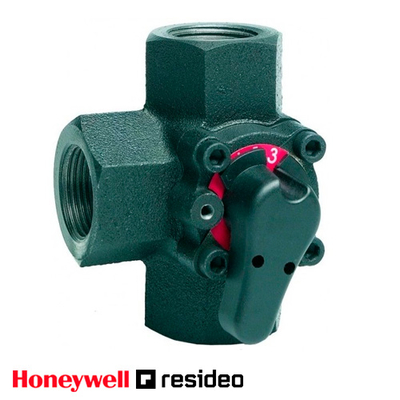 Клапан триходовий поворотний Resideo (Honeywell) V5433A DN50 Rp 2" | Kvs 40 (V5433A1072)