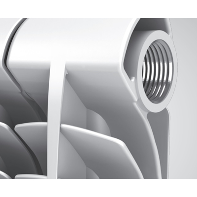 Радиатор биметаллический Royal Thermo Vittoria 350 | 10 секций | Bianco