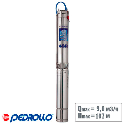 Скважинный насос Pedrollo 4SR6/17 4", 9/107, 2.2 кВт, 400В