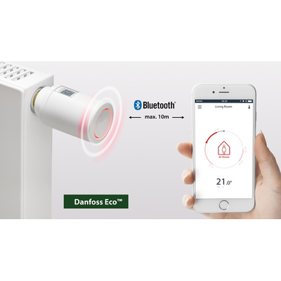Электронная термоголовка Danfoss Eco Bluetooth (014G1001)