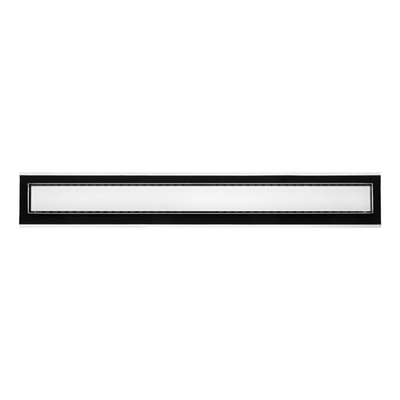 Душевой канал с горизонтальным фланцем Inox Style 685x80 | решетка "Белое стекло"