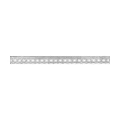 Душевой канал с горизонтальным фланцем Inox Style 885x80 | решетка "Круги big & small"