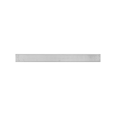 Душевой канал с горизонтальным фланцем Inox Style 685x80 | решетка Квадрат
